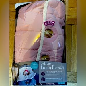 BRAND NEW JJ Cole Bundle Me Winter Baby Car Seat Cover and Bunting Bag - Urban